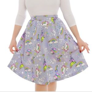 'Pryia' style lilac-gray Unicorn Skirt